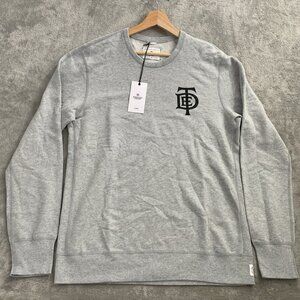 Reigning Champ x Top Dawg Ent Sweatshirt Mens Large Gray Pullover Sweater Cotton